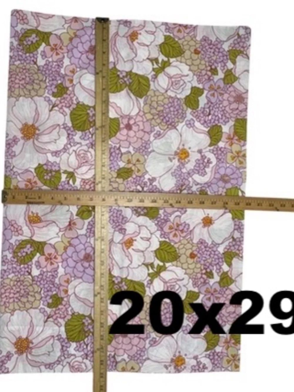 vintage FIELDCREST mod 60's floral pillowcase cotton poly standard size